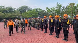 Bupati Sujiwo memimpin apel siaga karhutla di Kubu Raya