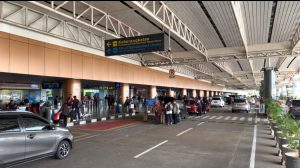 Keberangkatan jemaah haji Kalbar di Bandara Supadio Pontianak menuju Batam