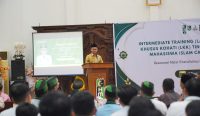 Wali Kota Pontianak Edi Kamtono saat menghadiri penutupan Latihan Kader II HMI Pontianak