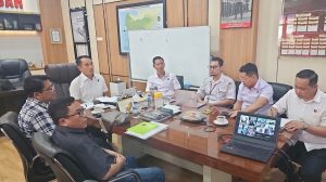 Rapat pengawasan harga TBS sawit yang dipimpin Ditreskrimsus Polda Kalbar bersama pemangku kepentingan sektor perkebunan.