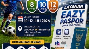 Pasporia Minisoccer Tournament 2026 di Pontianak.