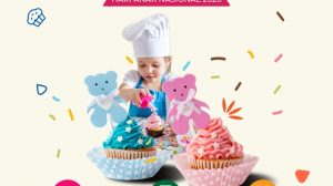 Anak menghias cupcake di Borneo Hotel Pontianak