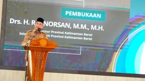 Ria Norsan dalam rapat koordinasi Gugus Tugas Reforma Agraria Kalimantan Barat.