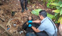 Petugas melakukan penyelidikan atas penemuan pria meninggal dunia di tempat usaha mebel di Parit Baru, Kubu Raya.