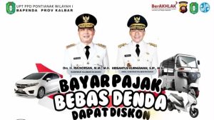 Program keringanan pajak kendaraan Pemprov Kalbar Oktober 2026